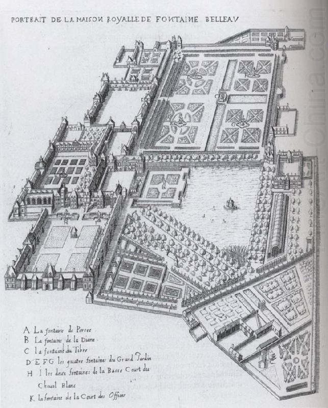 The Garden of Fontainebleau as Laid out, unknow artist